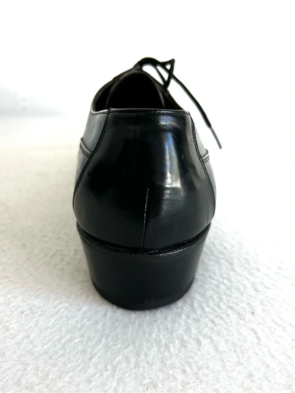 Vintage Florsheim Cap Toe Oxford Black Shoes Men's Size US 9B